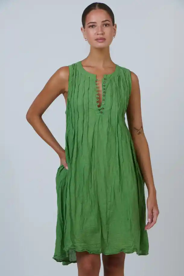 Namastai Meadow Dress in Green Meadow