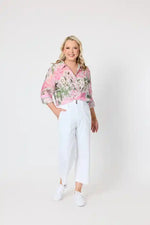 Gordon Smith Hudson Crop Denim Jean in White