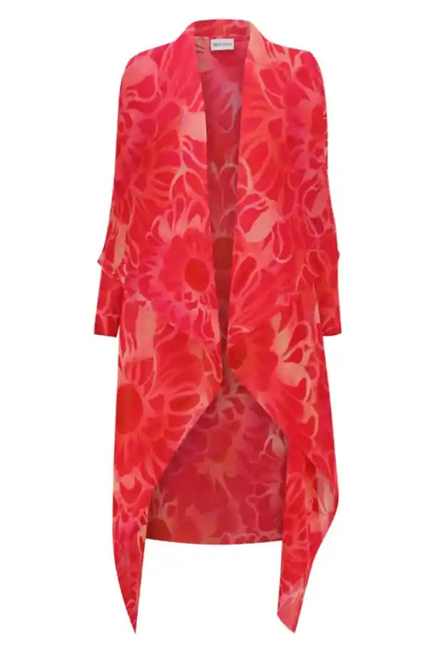Alquema Collare Coat in Pebble Flower