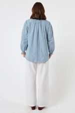 Lulalife Navy Stripe Howdy Shirt