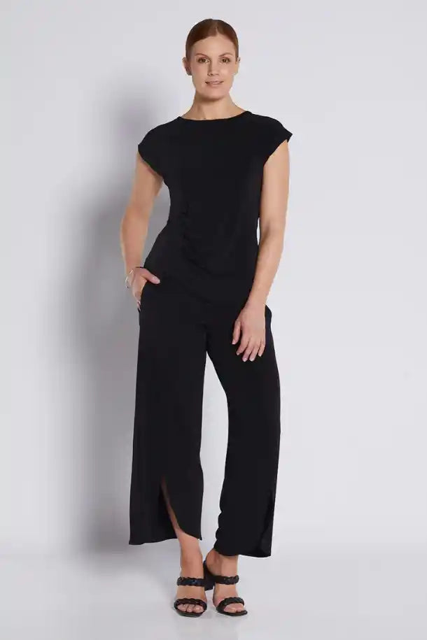 Philosophy Petal 7/8th Split Pant in Black