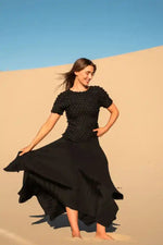Alquema Shutter Skirt in Black