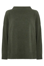 Mansted Oversize Mira Lamb Funnel Jumper in Forest