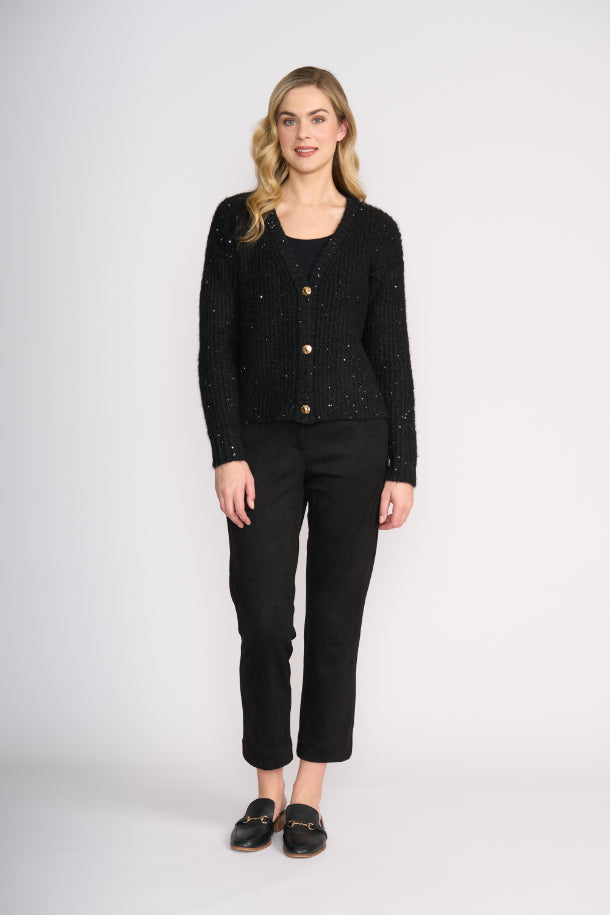 FOIL Glow Getter Cardi in Black