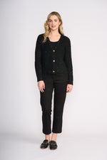 FOIL Glow Getter Cardi in Black