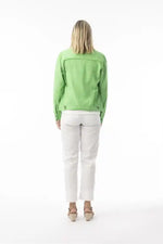 Orientique Linen Essentials Jacket in Parakeet