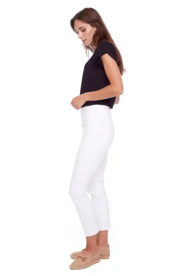 up! Pants Techno Slim Leg Pant in White