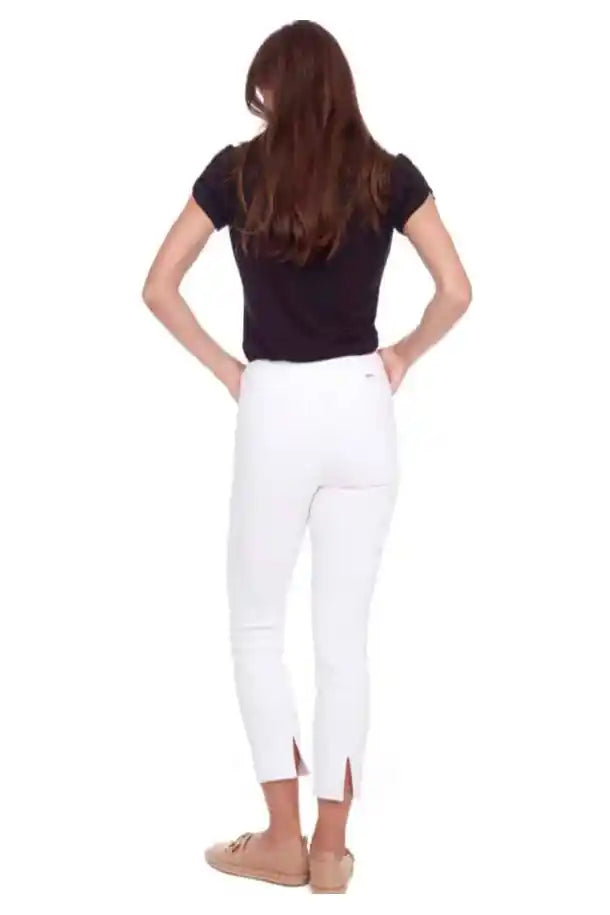 up! Pants Techno Slim Leg Pant in White