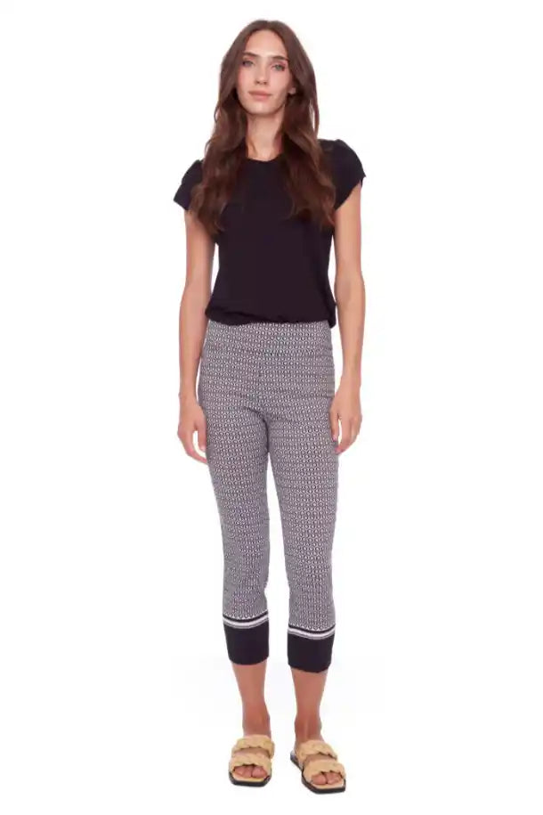 up! Pants Techno Crop Pant in Black and White