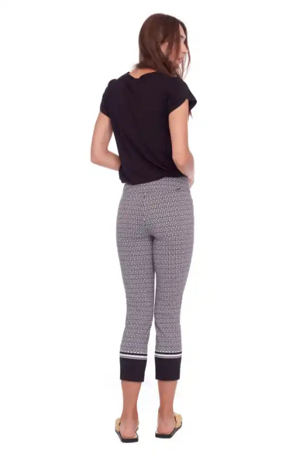 up! Pants Techno Crop Pant in Black and White