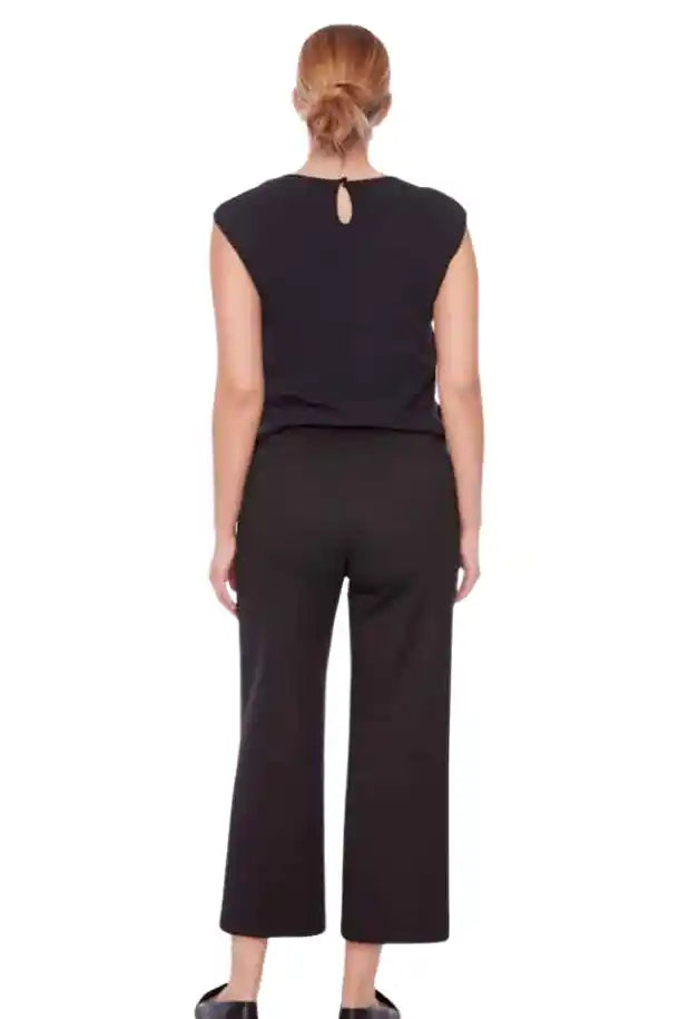 UP! Pants Hove Black Ponte Gaucho Pant in Black