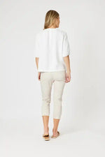 Gordon Smith Lino V-Neck Top in White