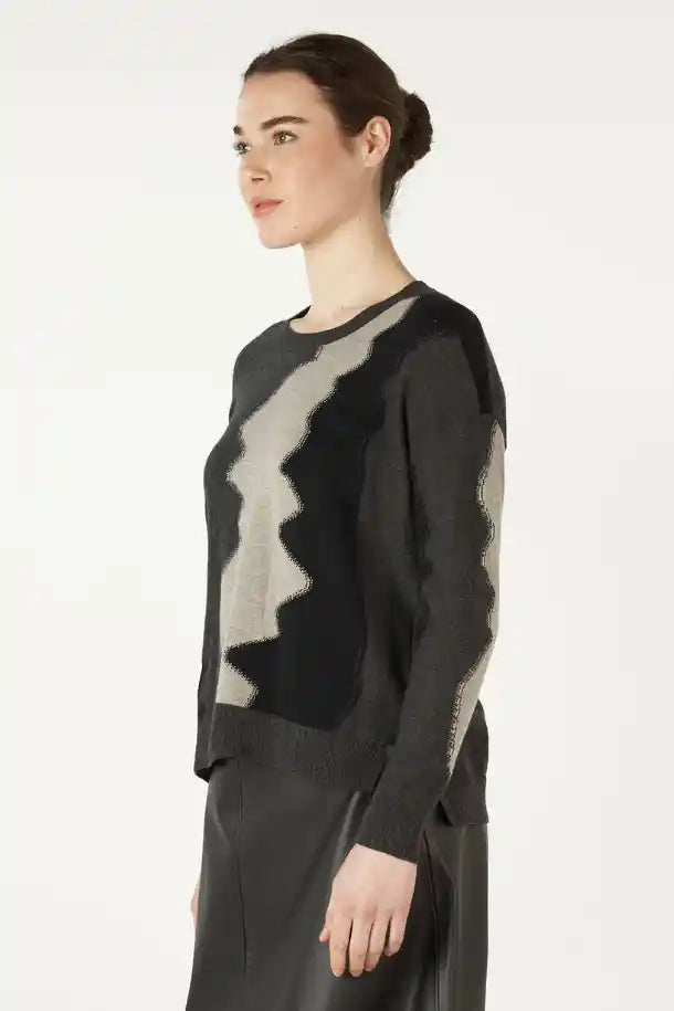 Zaket & Plover Valley Girl Jumper in Charcoal