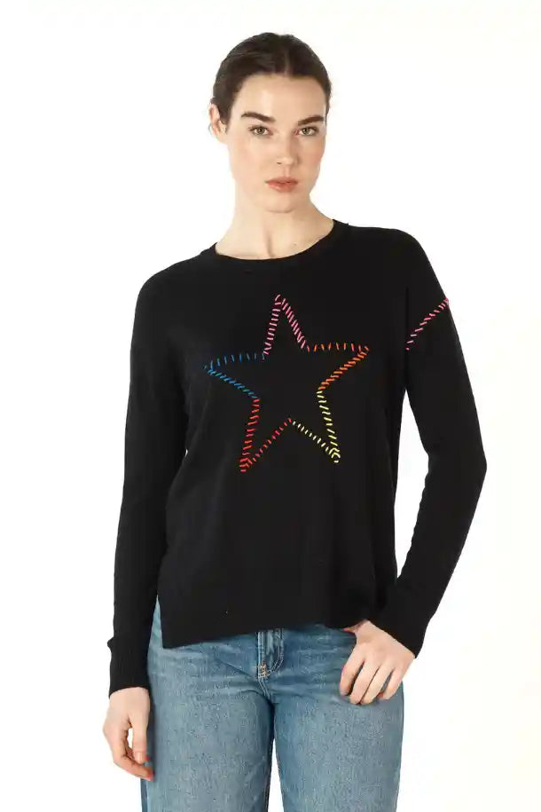 Zaket & Plover Super Star Jumper in Black