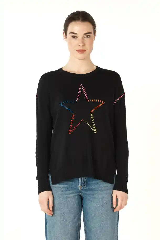 Zaket & Plover Super Star Jumper in Black