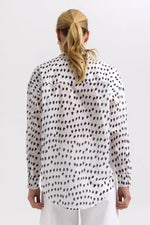 Zaket & Plover Cotton Voile Shirt in White Love