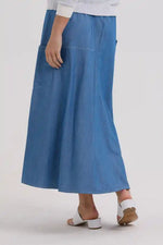 Zaket & Plover Denim Skirt in Washed Denim