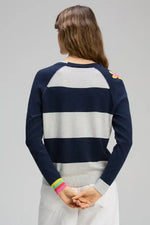 Zaket & Plover Good Energy Cardi in Dark Denim