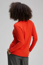 Zaket & Plover V Essential Sweater in Paprika