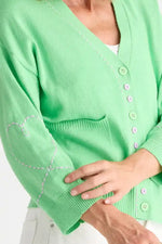 Zaket & Plover Sweetheart Cardi in Apple