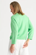 Zaket & Plover Sweetheart Cardi in Apple