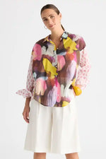 Zaket & Plover Pattern Clash Shirt in Multi