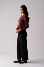 FOIL Soft Cinch Trouser in Black