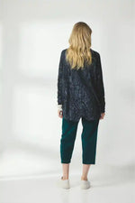 Valia Pippa Velvet Pant in Deep Sea