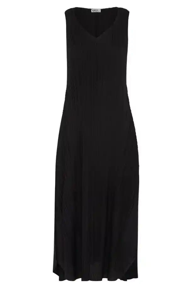 Alquema Long Estrella Dress in Black