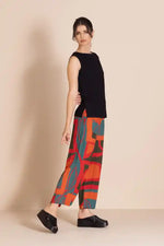 Megan Salmon Sleeveless Audrey Top in Black