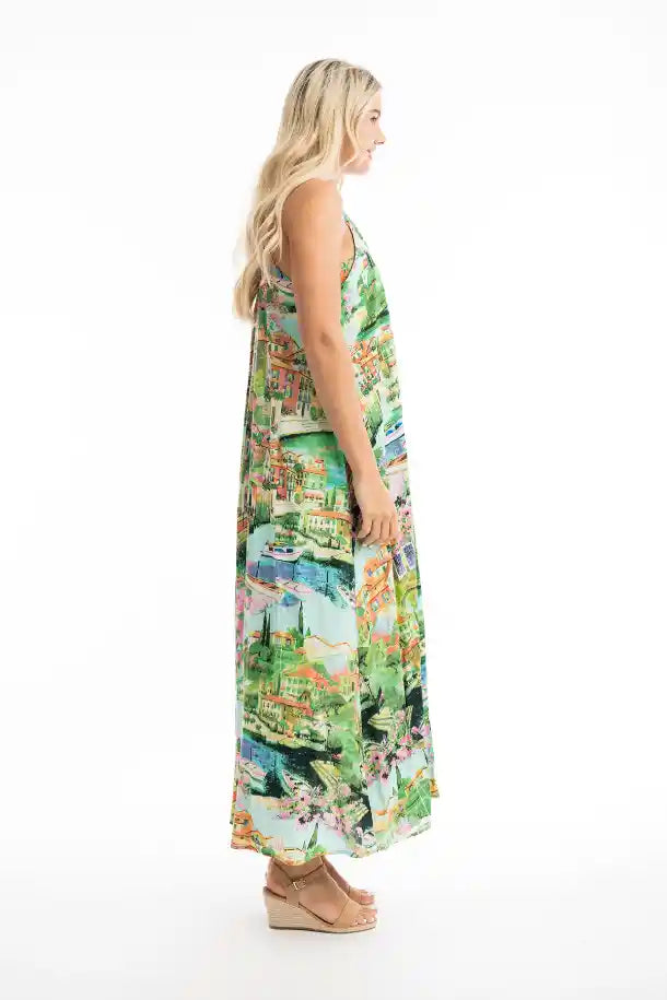 Orientique Bellagio Strappy Dress in Print