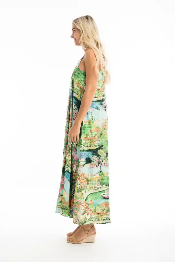 Orientique Bellagio Strappy Dress in Print