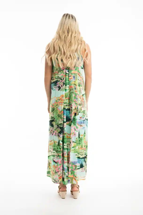 Orientique Bellagio Strappy Dress in Print