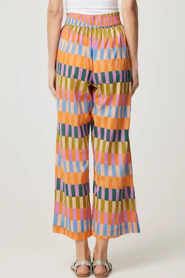 CAKE Romy Pant in Rainbow Block