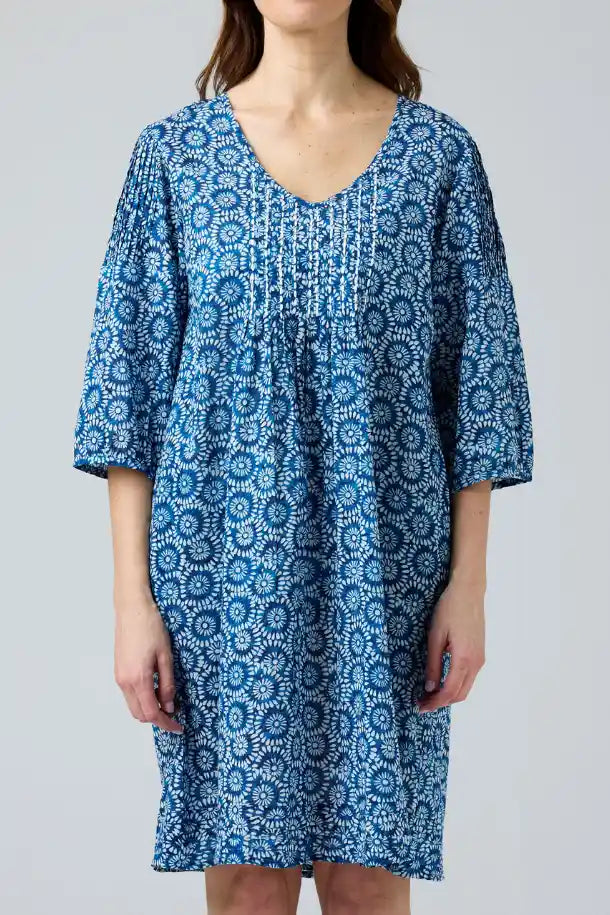 Cake Sally Dress in Blue and White
