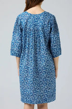 Cake Sally Dress in Blue and White