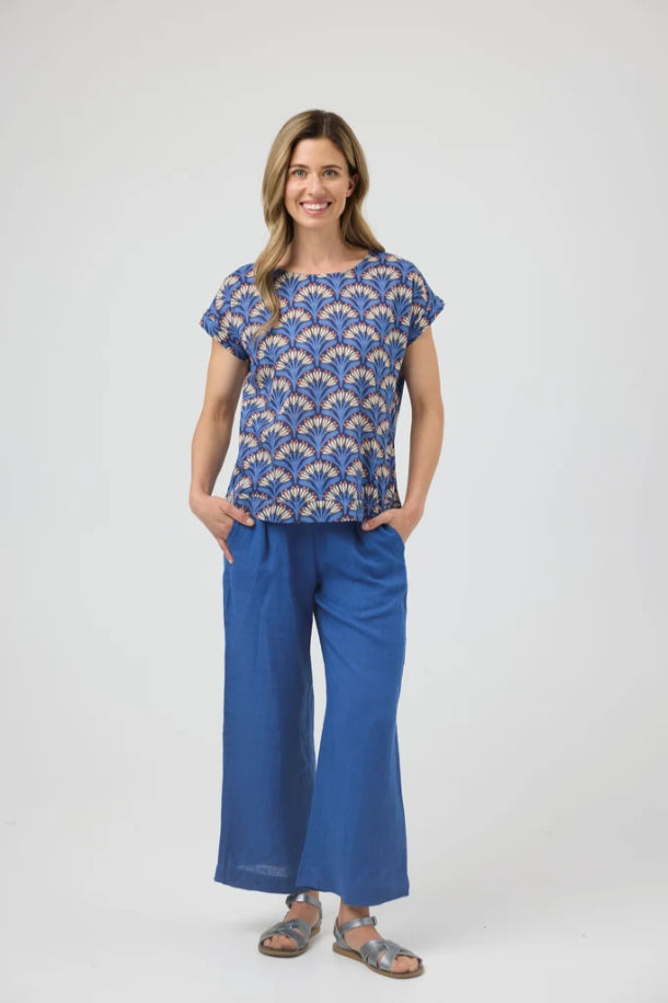 Cake Vicky Round Neck Top in French Flower