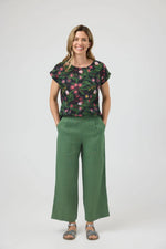 Cake Vicky Round Neck Top in Native