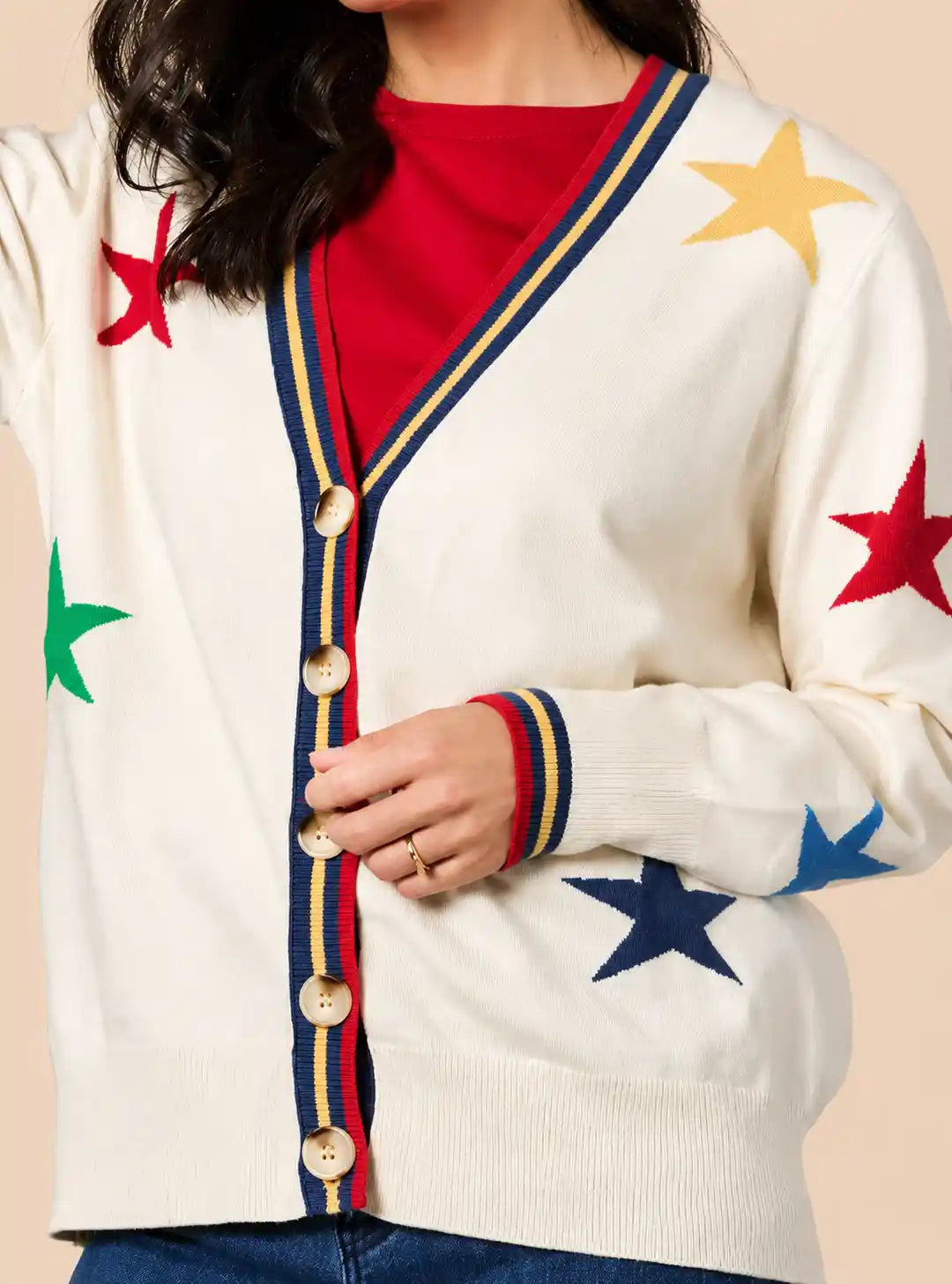 Gordon Smith Hollywood Star Cardi in Ivory
