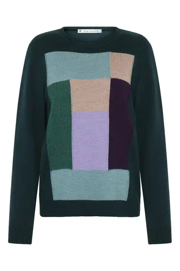 Mansted Corinth Tiles Cre in Emerald Squares