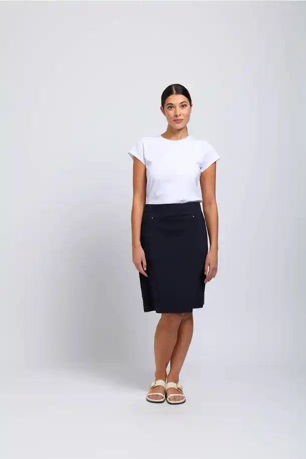 FOIL Tee Off Skirt in True Navy