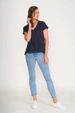 FOIL Split Decision Tee in True Navy