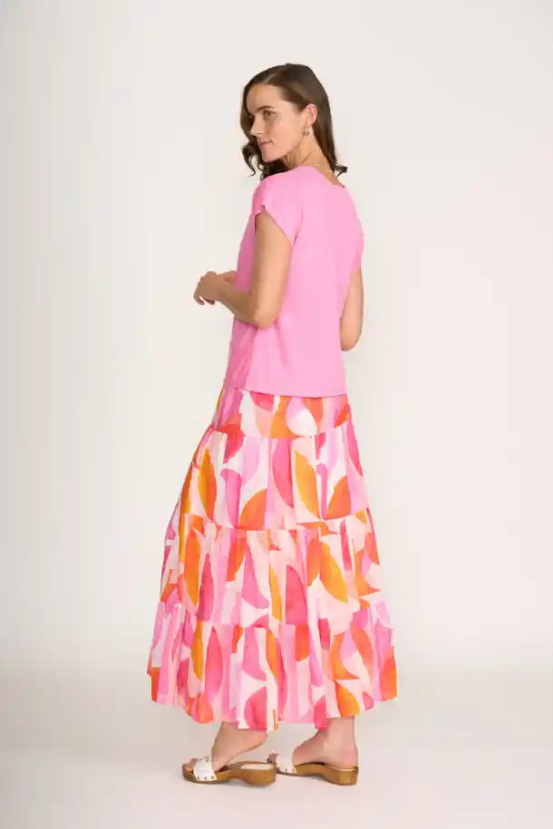 FOIL Do the Twist Top in Pink
