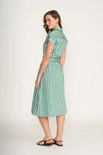 FOIL Masterclass Dress in Deep Sea Stripe