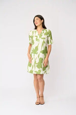 FOIL Stitch Up Dress in Zinnia