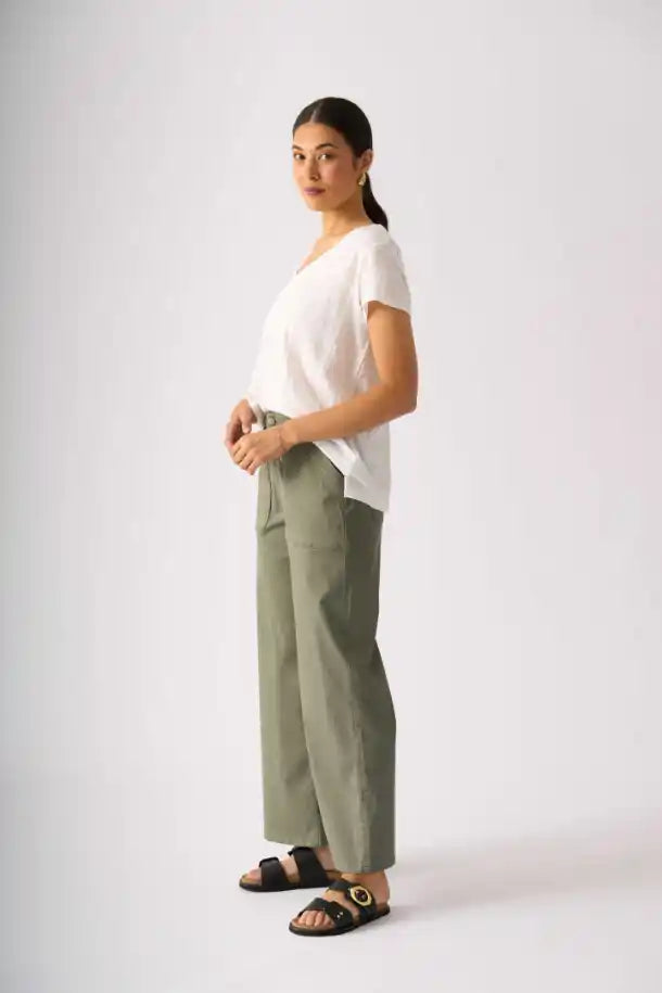 FOIL Seams Sew Top in White