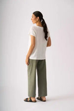 FOIL Seams Sew Top in White