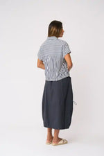 FOIL Hemline Hype Skirt in True Navy