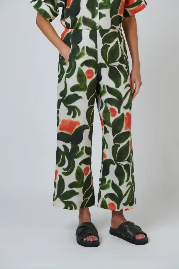 Naturals Tuileries Wide Leg Linen Pant