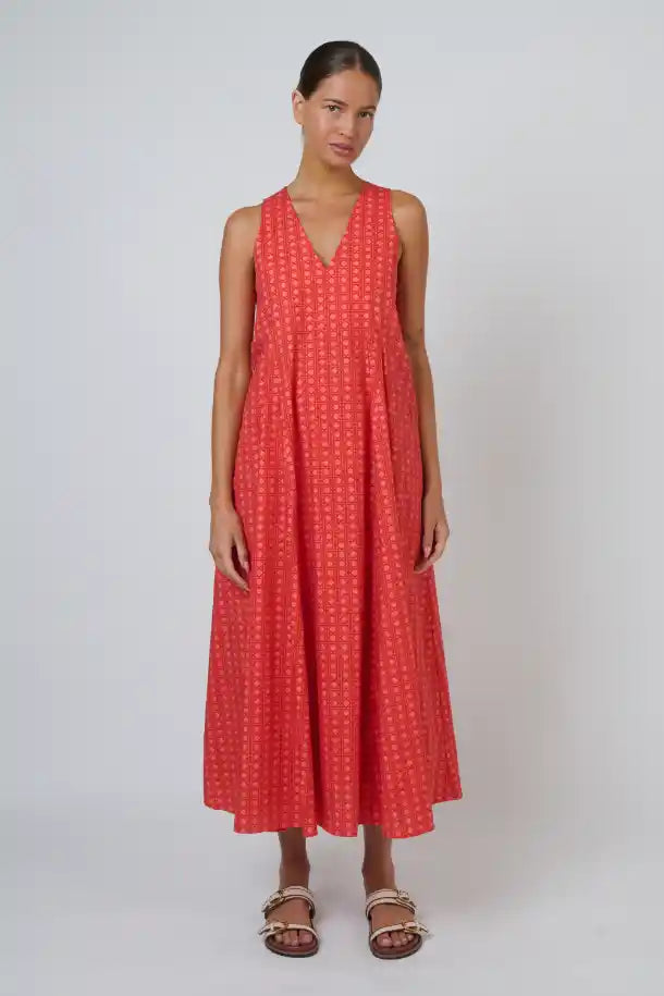 Naturals Poplin Dress in Cannage